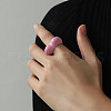 3D Heart Zinc Alloy Enamel Finger Rings FS-WG26371-05-1