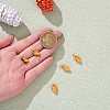 5 Pieces Mango Charm Pendant Enamel Fruit Charm Imitation Fruit Pendant for Jewelry Keychain Necklace Earring Making Crafts JX379A-1