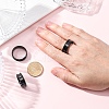 201 Stainless Steel Grooved Finger Ring Settings STAS-TAC0001-10F-B-2
