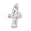 Brass Pave Cubic Zirconia 
Pendants KK-U062-65P-1