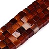 Natural Red Agate(Dyed & Heated) Beads Strands G-T139-6x6-35A-4