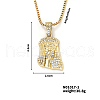 Vintage Alloy Crystal Rhinestone Jesus Head Pendant Necklaces SW1874-1-1