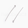 Tarnish Resistant 304 Stainless Steel Ball Head Pins S-STAS-O105-04-0.6x25-2