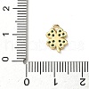 Brass Micro Pave Cubic Zirconia Charms KK-I276-44G-3