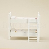 Wood Children Double-Layer Bunk Bed Miniature Ornaments PW-WG88645-01-3