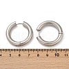 202 Stainless Steel Polishing Hoop Earrings EJEW-M106-02P-07-5