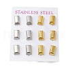 PVD Vacuum Plating 304 Stainless Steel Stud Earring EJEW-C099-06GP-1