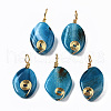 Natural Crackle Agate Pendants G-S359-267-1