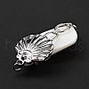 Natural White Shell Pendants SSHEL-C010-02P-4