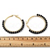 Beaded Hoop Earrings EJEW-JE03830-04-5