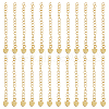 DICOSMETIC 40Pcs Rack Plating Brass Curb Chain Extender KK-DC0004-26-1