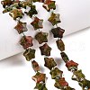 Natural Unakite Beads Strands G-T138-187-1