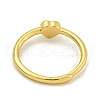 Heart Natural Lapis Lazuli Adjustable Rings RJEW-Q818-02G-03-4