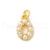 Real 18K Gold Plated Rack Plating Brass Micro Pave Cubic Zirconia Pendants KK-S396-02C-1