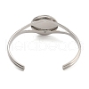 Rack Plating Brass Open Cuff Bangle Making KK-M098-01P-3