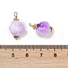 Opaque Acrylic Pendants KK-K296-01G-02-3