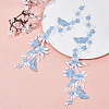 Gorgecraft 4Pcs Polyester Embroidered Sew on/Iron on Collar Decoration DIY-GF0006-08A-5