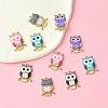 10Pcs 5 Colors Printed Alloy Pendants FIND-YW0004-46A-1