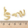 Matte Gold Color 925 Sterling Silver Beads STER-R014-09G-3