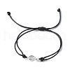 Korean Waxed Polyester Cord Adjustable Bracelets BJEW-JB11590-01-2