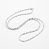 Sterling Silver Snake Chain Necklaces STER-F028-09P-1
