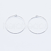 Long-Lasting Plated Brass Hoop Earrings Findings KK-K204-179P-NF-1