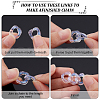 SUPERFINDINGS Transparent Acrylic Linking Rings TACR-FH0001-11-4
