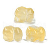 Spray Painted Glass Beads GLAA-Z007-04E-1