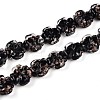 Luminous Handmade Gold Foil Glass Beads Strands FOIL-N029-01I-1