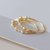 Simple Style 925 Sterling Silver Micro Pave Clear Cubic Zirconia Finger Rings FS-WG116E7-01-3