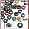 SOFPLATE 30Pcs Natural Indian Agate European Beads G-SP0001-01A-01-2
