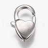 Tarnish Resistant Polished 316 Surgical Stainless Steel Lobster Claw Clasps STAS-Z013-08P-2