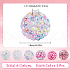 SUNNYCLUE 30Pcs 6 Style Polymer Clay Pave Rhinestone Beads CLAY-SC0001-78A-2