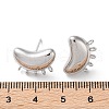 Brass Stud Earring Findings KK-A215-02P-3