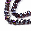 Electroplate Glass Beads Strands EGLA-A034-T1mm-B30-3