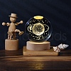 Glass Crystal Ball DJEW-PW0012-047A-04-1