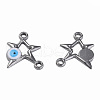 304 Stainless Steel Enamel Connector Charms STAS-N087-62-02P-1