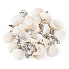 Angel Shell & Acrylic Pendant Decorations HJEW-TA00198-2