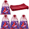SOFPLATE 30pcs Large Organza Pouches Portable Shoes Bag Travel Storage Drawstring Bags OP-SP0001-03A-04-1