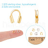 GOMAKERER 40Pcs 2 Colors 925 Sterling Silver Wire Guardian FIND-GO0002-71-5