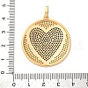 Brass Micro Pave Cubic Zirconia Pendants KK-U076-15G-4