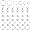 Beebeecraft 60Pcs 6 Styles 925 Sterling Silver Open Jump Rings STER-BBC0006-55-1