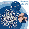   180Pcs 6 Styles Rack Plating Brass Jump Rings KK-PH0010-06-4