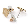 12 Constellation/Zodiac Sign Alloy Stud Earrings EJEW-B025-10G-B-3