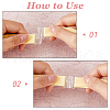 SUPERFINDINGS 120Pcs 3 Styles Plastic Bikini Clips FIND-FH0009-19-4