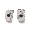 304 Stainless Steel Stud Earrings EJEW-F361-08P-2