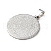 Non-Tarnish 201 Stainless Steel Pendants STAS-D041-12P-2
