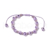 Lampwork Evil Eye Beads Braided Bead Bracelets for Men Women BJEW-MZ00160-05-2