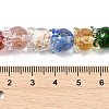 Gold Sand Lampwork Beads Strands LAMP-P069-02A-07-3