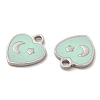 304 Stainless Steel Enamel Pendants STAS-M308-12P-02-2
